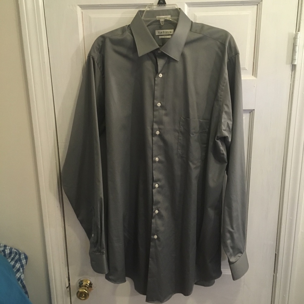 Grey Button Down
